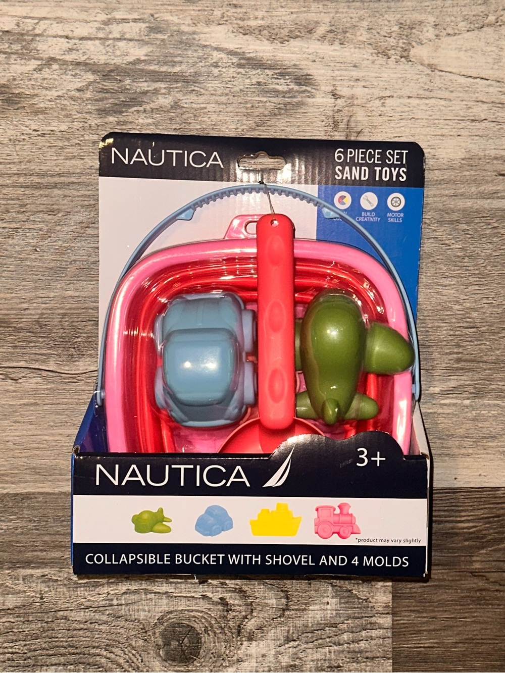 Nautica Kids Pink Collapsible Sand Set